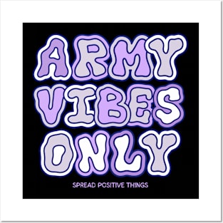 Army Vibes Only BTS Posters and Art